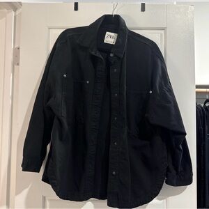 Zara black Shirt Jacket